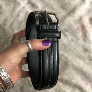 Black Leather Belt